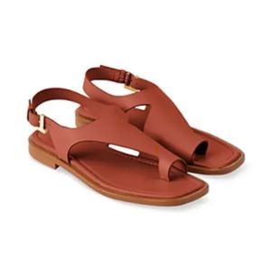 NEW- Lafayette 148 New York Celia Sandal in Chili Red US 10